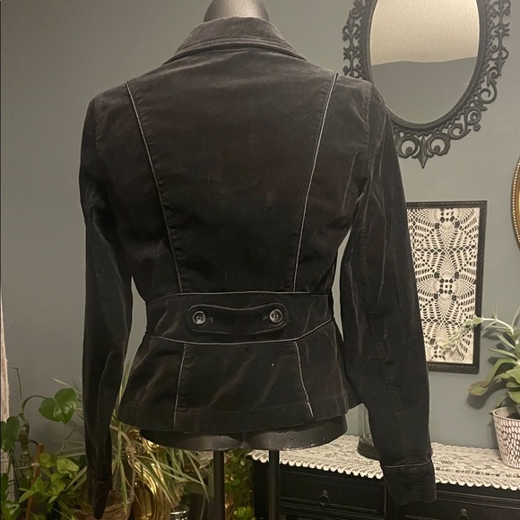 Ann Taylor Black Velvet Women's Blazer - Picture 3 of 5